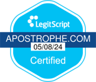 Apostrophe LegitScript seal